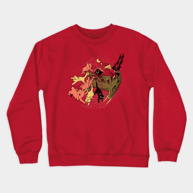 Santa Cats Xmas Cats For You Ugly Sweater by Tobe Fonseca Crewneck Sweatshirt by Tobe_Fonseca